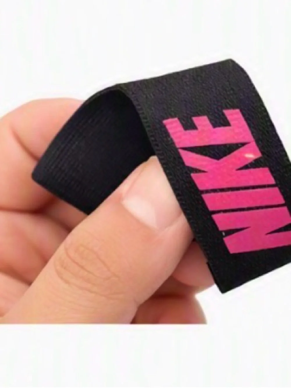 Nike Toddler Black Slide Sandals with Hot Pink Swoosh